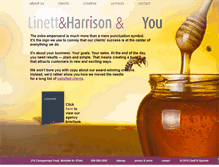 Tablet Screenshot of linettandharrison.com